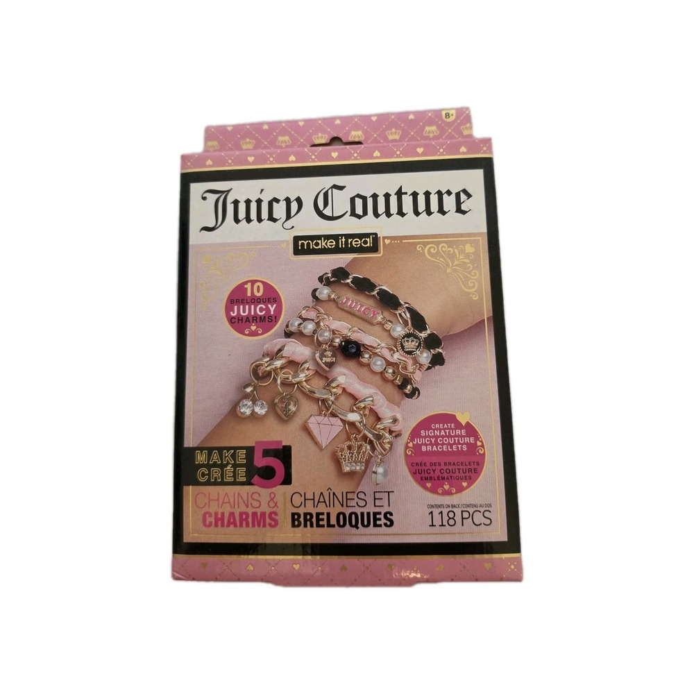 New Juicy Couture Make it Real Signature Juicy Couture Bracelet Kit, 118 PCS